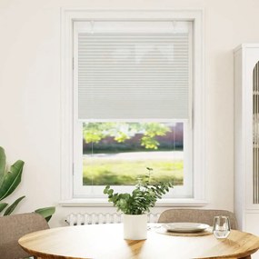 vidaXL Cinzento Luz Plissada Cega 75x150 cm Largura Tecido 74,4 cm