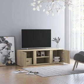Móvel de TV 120x34x37 cm derivados de madeira carvalho sonoma