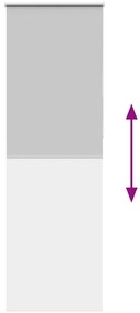 Persiana de enrolar 80x230 cm largura tecido 75,7 cm poliéster