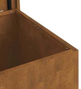 Caixa de Armazenamento Externa Castanho 55 x 50.5 x 50 cm