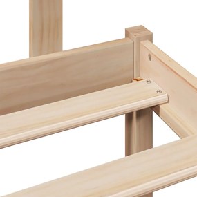 Cama com estante sem colchão 180x200 cm pinho maciço