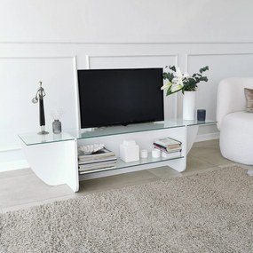 TV Stand Lily – Branco – 158 cm x 40 cm x 35 cm