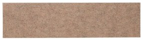 Tapetes escada adesivos retangular 15pcs 76x20cm castanho-claro