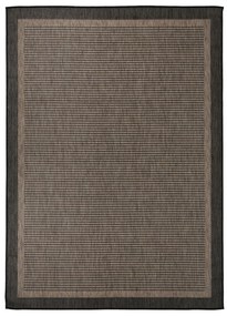 Tapete de tecido plano para exterior 200x280 cm castanho-escuro