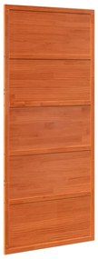 Porta de celeiro 90x208 cm madeira de pinho maciça castanho mel
