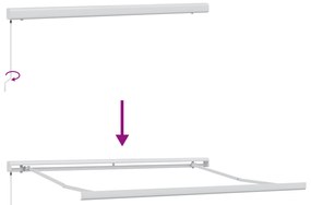 Toldo Retrátil Manual de Listras Multicoloridas 300x250 cm