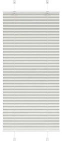 Cinzento Luz Plissada Cega 55x150 cm Largura Tecido 54,4 cm