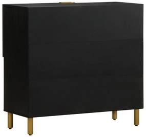Aparador 80x33x75 cm derivados de madeira preto