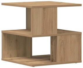 Mesa de Apoio vidaXL Artisan Carvalho 40x40x40 cm Madeira de Engenhari
