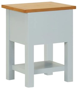 Mesa de cabeceira 36x30x47 cm madeira de carvalho maciça