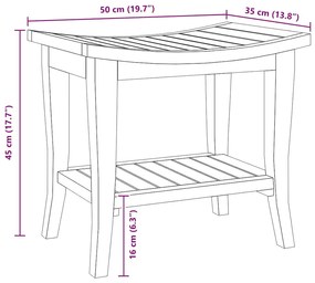 Mesa de apoio p/ casa de banho madeira de teca maciça