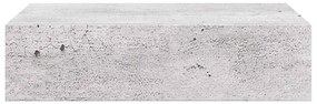 Prateleira de parede com gaveta MDF 40x23,5x10 cm cinza cimento