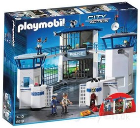 Playset City Action Police Station With Prison Playmobil 6919