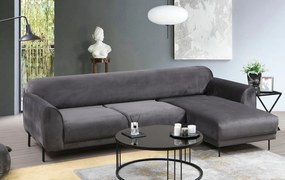Sofá-Cama de Canto Image Corner – Antracite – 287 x 169 cm