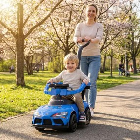 Carro andarilho para bebés, brinquedo andador 3 em 1 com sons e música, com corrimão, alça de empurrar e pedal, capacidade de carga de 20 kg, para ida