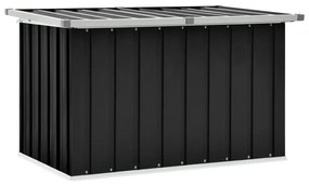 46259 vidaXL Caixa de arrumação para jardim 109x67x65 cm antracite