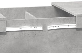 Mesa de centro 100x55x40 derivados de madeira cinzento cimento