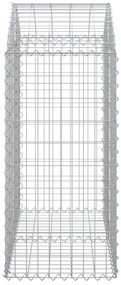 Cesto gabião arqueado 100x50x100/120 cm ferro galvanizado
