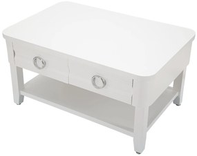 MESA DE CENTRO SHINE 90X60X47 CM BRANCA