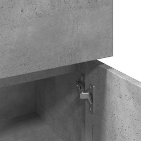 Armário casa de banho 30x30x95 cm contrapl. cinzento cimento