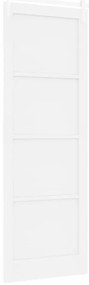 Porta Deslizante vidaXL com Conjunto de Hardware Branca 83x232 cm Made