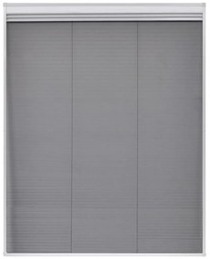 Tela anti-insetos plissada janela quebra-luz alumínio 80x100cm