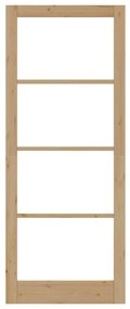 Porta Interior com Vidro "ORKDAL" 93x232x4 cm Madeira Sólida de Pinhei
