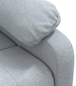 Poltrona de massagens tecido cinzento-claro