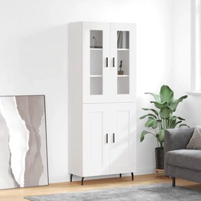 vidaXL Armário alto 69,5x34x180 cm derivados de madeira branco