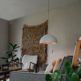 Candeeiro de suspensão moderno branco 50 cm - Magna