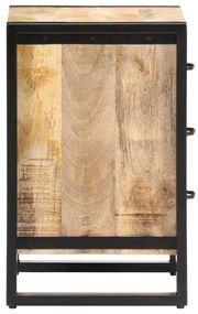 Mesa de cabeceira 40x35x55 cm madeira de mangueira maciça