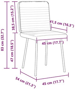 Cadeiras de jantar 4 pcs veludo rosa