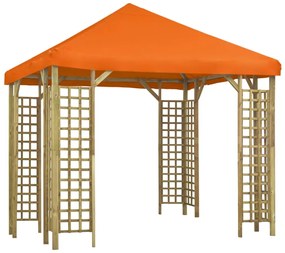 vidaXL Gazebo 3x3 m laranja
