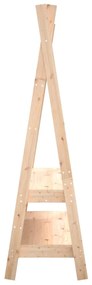 Suporte para roupas 100x45,5x150 cm madeira de pinho maciça