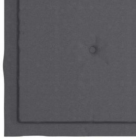 3 pcs conj. jantar dobrável exterior c/ almofadão teca maciça