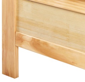 Cama de casal em madeira clara 160 x 200 cm MAYENNE Beliani