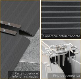 Rampa para Cadeira de Rodas Dobrável de Liga Alumínio 122 Rampa Portát