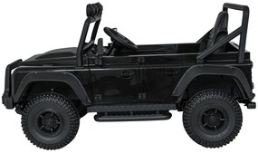 Jipe elétrico para Crianças 24V Land Rover Defender 110 SVX Concept Rodas Espuma EVA, Assento couro ecológico Preto