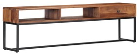vidaXL Móvel de TV 160x30x45 cm madeira de acácia maciça