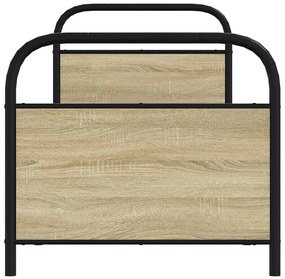 Estrutura cama s/ colchão derivados de madeira carvalho sonoma
