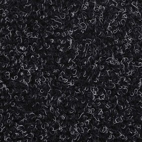 Tapetes de escada autoadesivos 30 pcs 65x21x4 cm preto