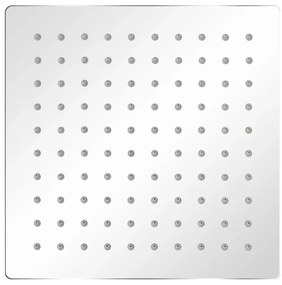 Cabeça de chuveiro quadrada em aço inoxidável 20x20 cm