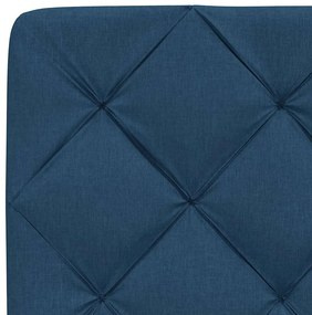 Cama com colchão 140x190 cm tecido azul