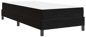Cama box spring com colchão Preto 80 x 200 cm Veludo