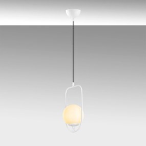 Candeeiro de Teto Skew – Branco – 20 cm Largura, Altura Máx 171 cm, Al