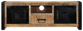 Móvel de TV 100x30x35 cm madeira mangueira áspera maciça