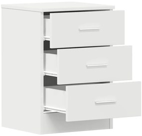 Mesa de cabeceira 38x35x56 cm derivados de madeira branco