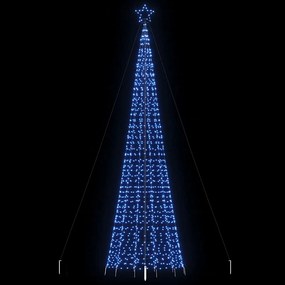 Árvore de Natal LED com Spikes 1534 LEDs Azul 500 cm