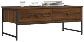 Mesa centro 101x49x39,5 cm derivados madeira carvalho castanho