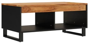 Mesa de centro 90x50x40 cm madeira de acácia maciça